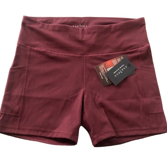 High Waist Yoga Shorts for Women's Tummy Control Fitness Athletic Running Sz XL - Picture 1 of 9